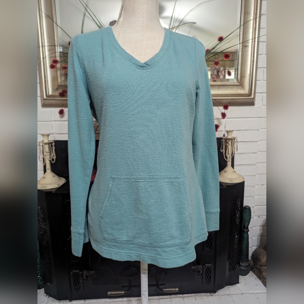 🔥Teal V-Neck Sweatshirt